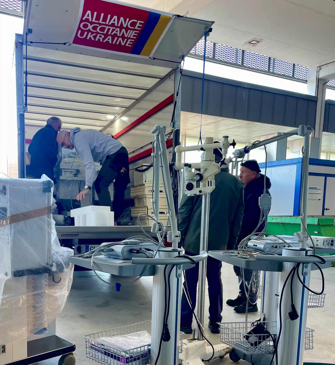 Le matériel médical donné par le GECT Hôpital de Cerdagne est arrivé en Ukraine